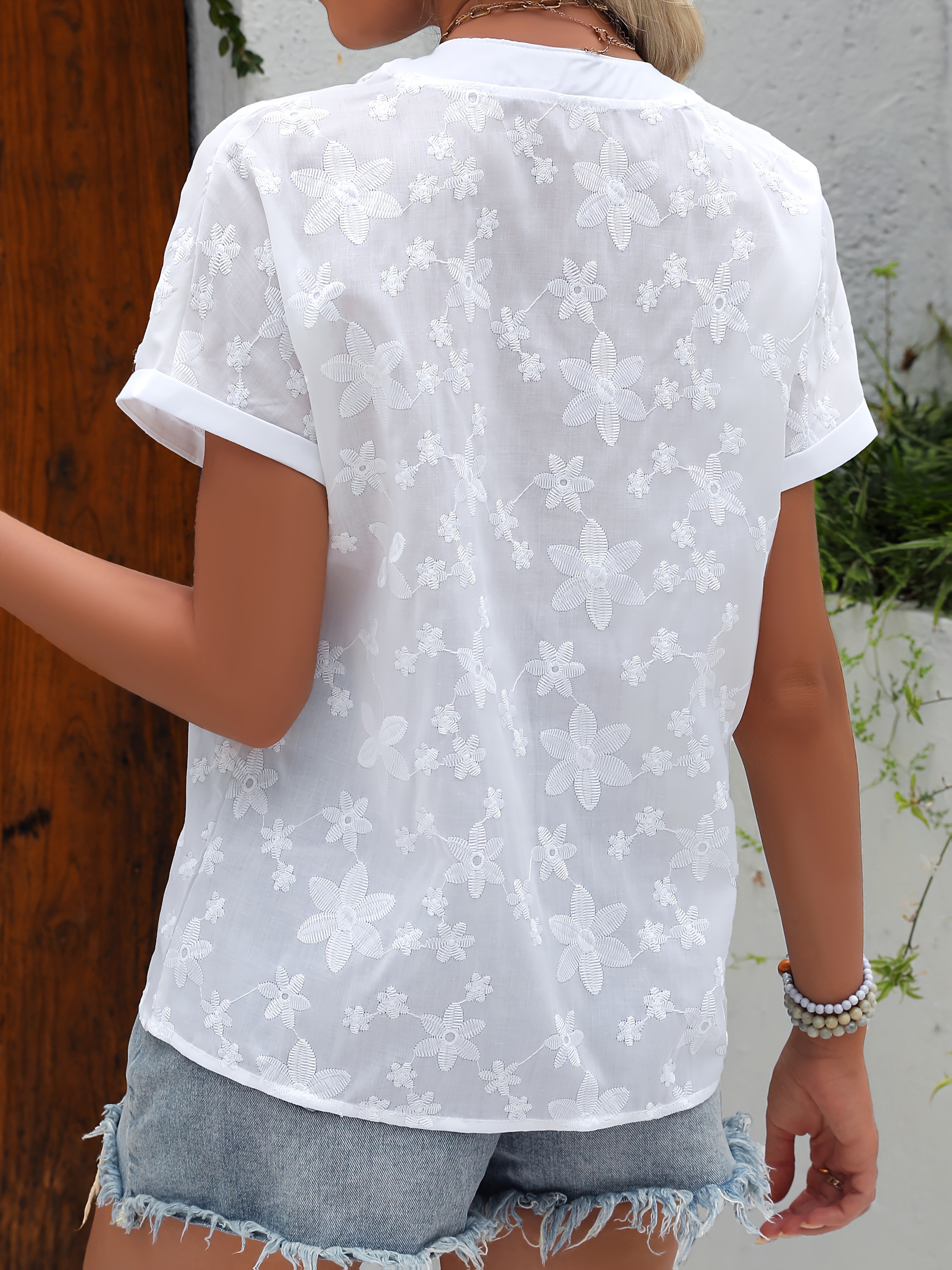 Signe | Luksuriøs sommerbluse med blomsterprint