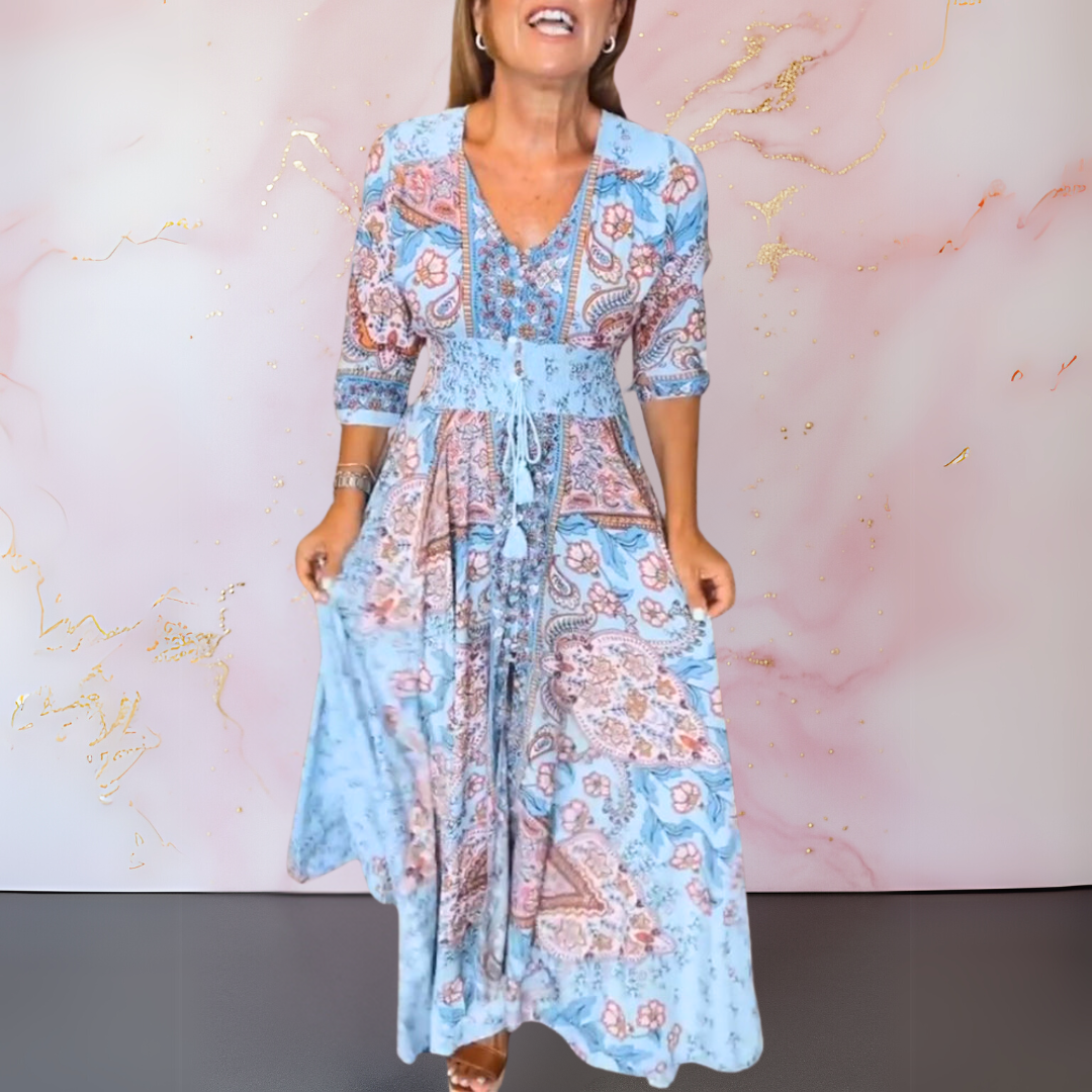Karen™ | Elegant sommerkjole med v-hals