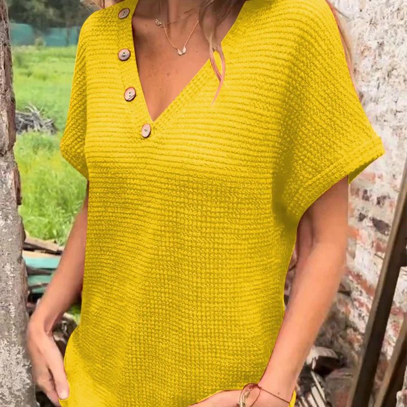 Lindse™ | Elegant Kortærmet V-hals Top